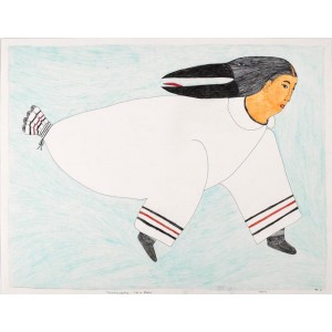 NINGIUKULU TEEVEE  1963-   Tulukkaujaqtuq (Like a Raven)  (drawing)