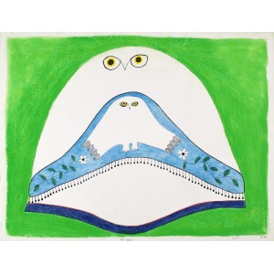 NINGIUKULU TEEVEE  1963-   Owl Designs  (drawing)